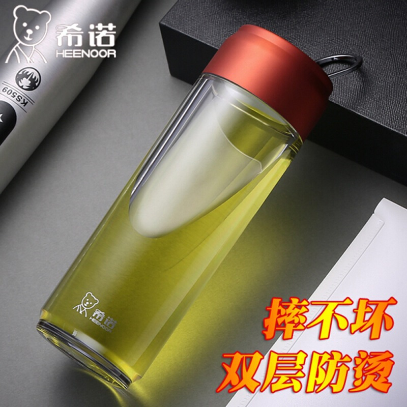 希诺 XN- 8109 塑料杯子便携可乐盖防摔运动水壶