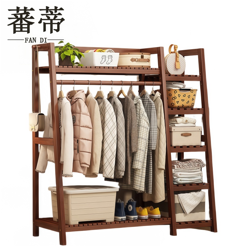 蕃蒂 实木衣帽架160CM 个