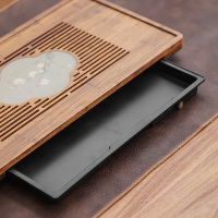 領藝 日式重竹茶盘简约家用茶海功夫茶台小型排水储水式干泡盘茶具轻奢现代