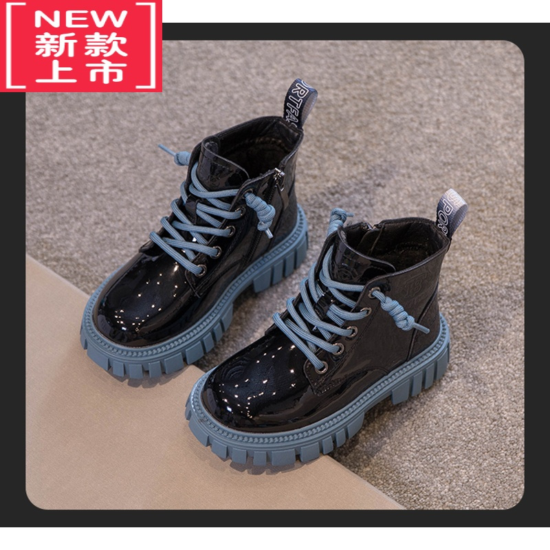 可莉允女童鞋炸街马丁靴2022春秋新款儿童靴子夏季男童短靴宝宝小童走秀