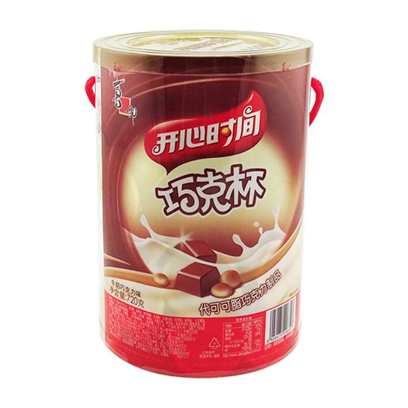 喜之郎开心时间巧克杯720g桶