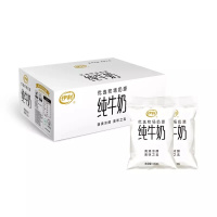 包邮 伊利纯牛奶180ml*10袋网红透明小白袋低温早餐奶鲜奶
