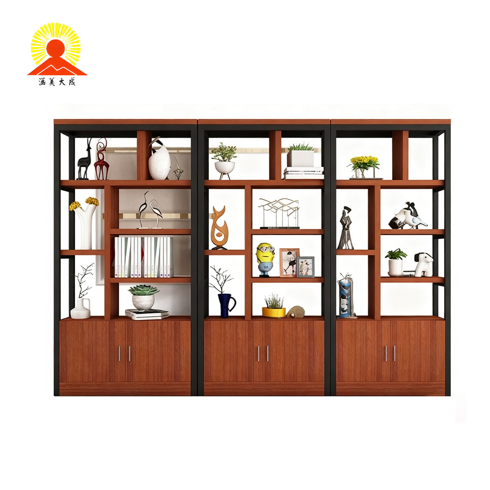 涵美大成 展示柜 800*280*1820mm 组高清大图