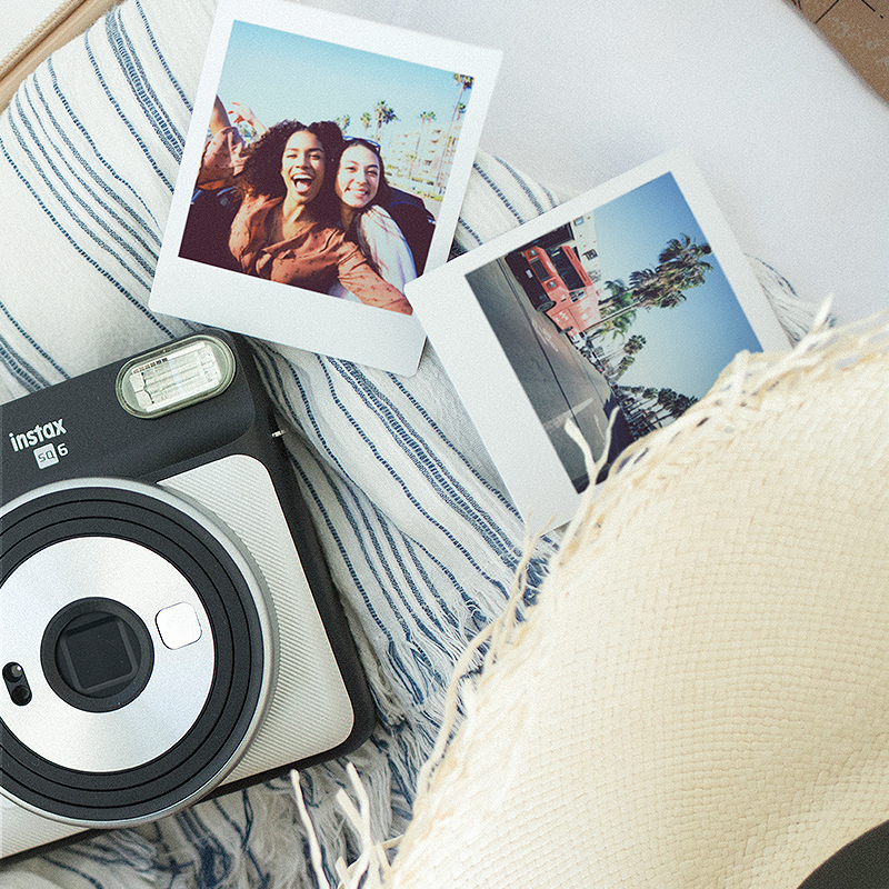 富士(FUJIFILM)INSTAX 拍立得相纸 SQ系列方形双包胶片 SQ6/10 适用方形相机交卷(20张)