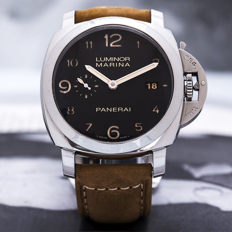 二手95新沛纳海luminor1950系列44毫米表径自动机械男士手表pam00359