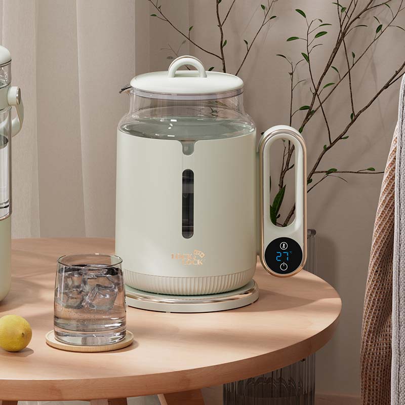 乐扣乐扣1.5L高颜值可视玻璃电水触屏操控800W功率精准控 温壶热水壶高硼硅玻璃电热水壶 EJK1427GRN 绿色