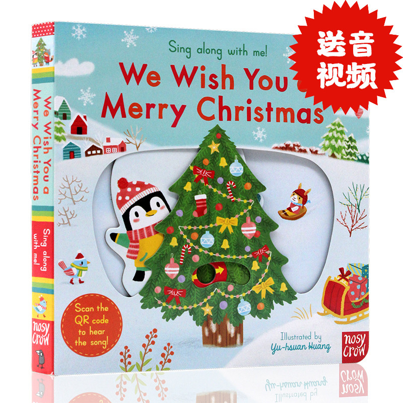 铃儿响叮当 [正版]圣诞系列英文原版绘本 圣诞节倒数日历 merry Christmas Jingle Bells高清大图