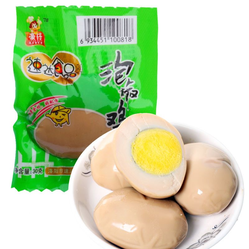 泡椒鸡蛋卤蛋约30g泡椒卤蛋休闲零食品泡面伴侣