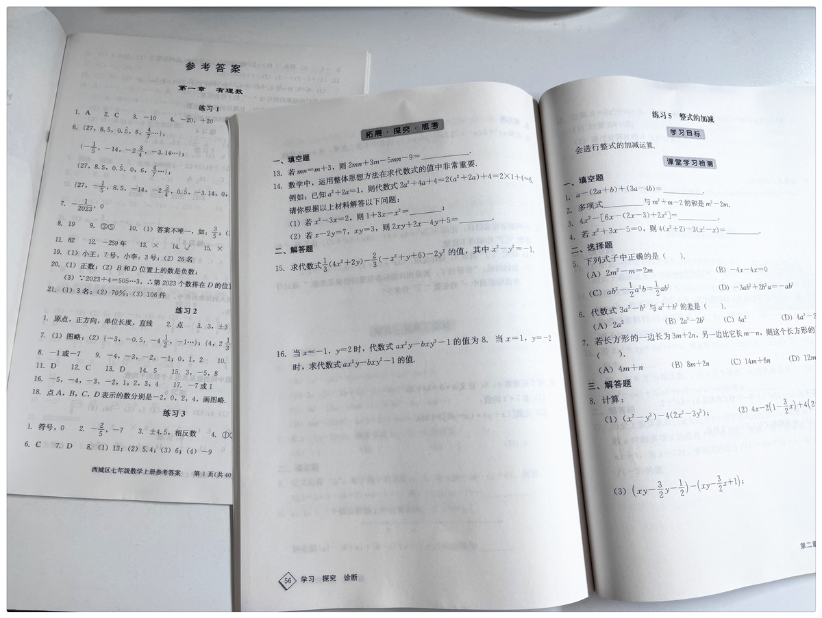 历史 七年级上 [正版]2024新版学习探究诊断七年级上下册语文数学英语生物道德与法治地理第14版大字版7年级初中一1年高清大图