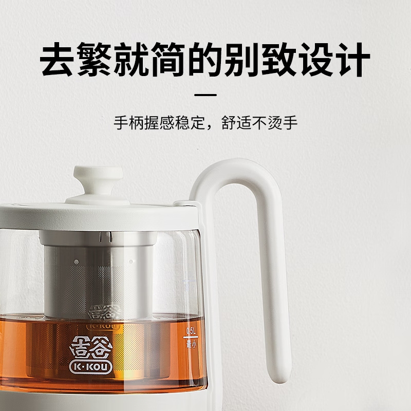吉谷(K·KOU)古韵泡茶专用电热水壶304不锈钢恒温烧水壶 电水壶热水壶茶具茶壶 TA012A高清大图