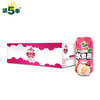 健力宝第五季水蜜桃汁饮料易拉罐水果味怀旧水饮料整箱 2.第五季果汁【共12罐】水蜜桃味