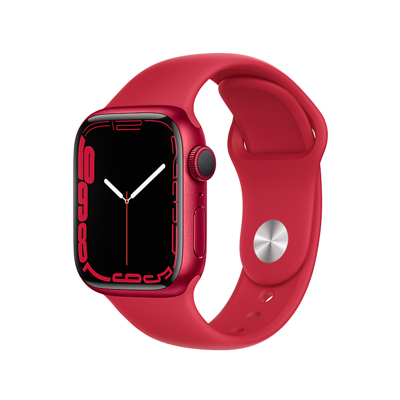 Apple Watch Series 7 GPS版 45mm 红色铝金属表壳 红色运动型表带