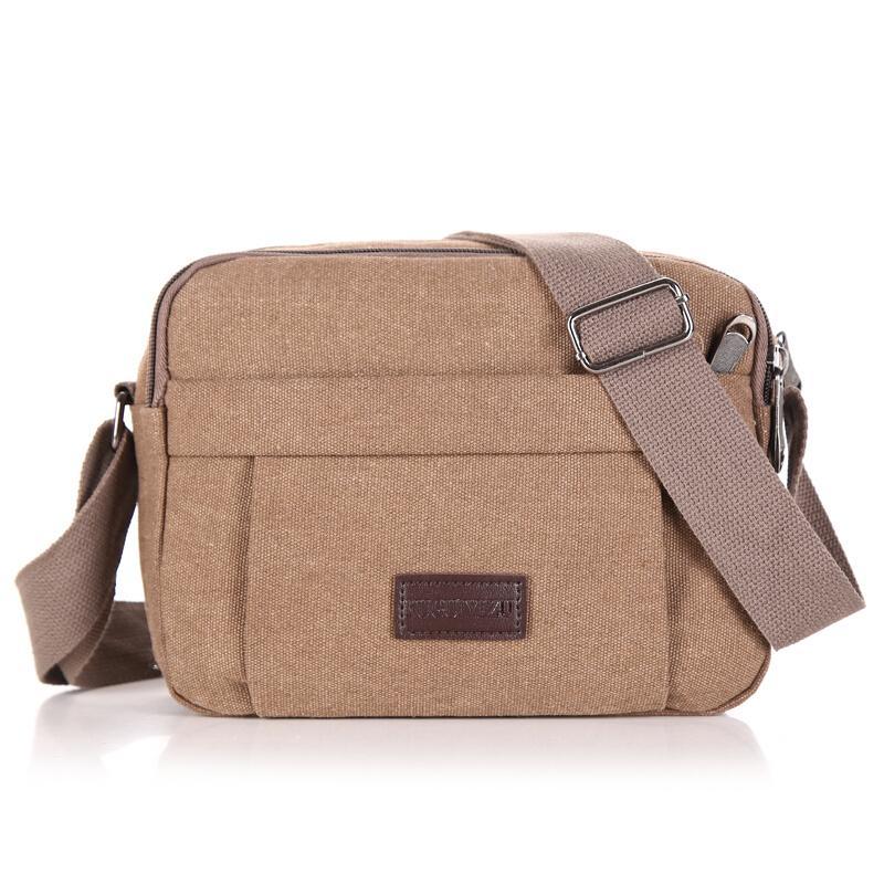 玺锉箱包新款帆布包包单肩包斜挎包男士韩版潮包ipad包复古休闲包男包