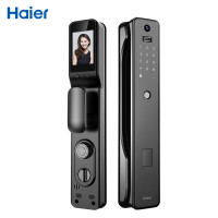 海尔智能门锁四把锁出样包E19pro+V19pro+V25Plus+SV25Plus 防盗门 送四套展示锁架