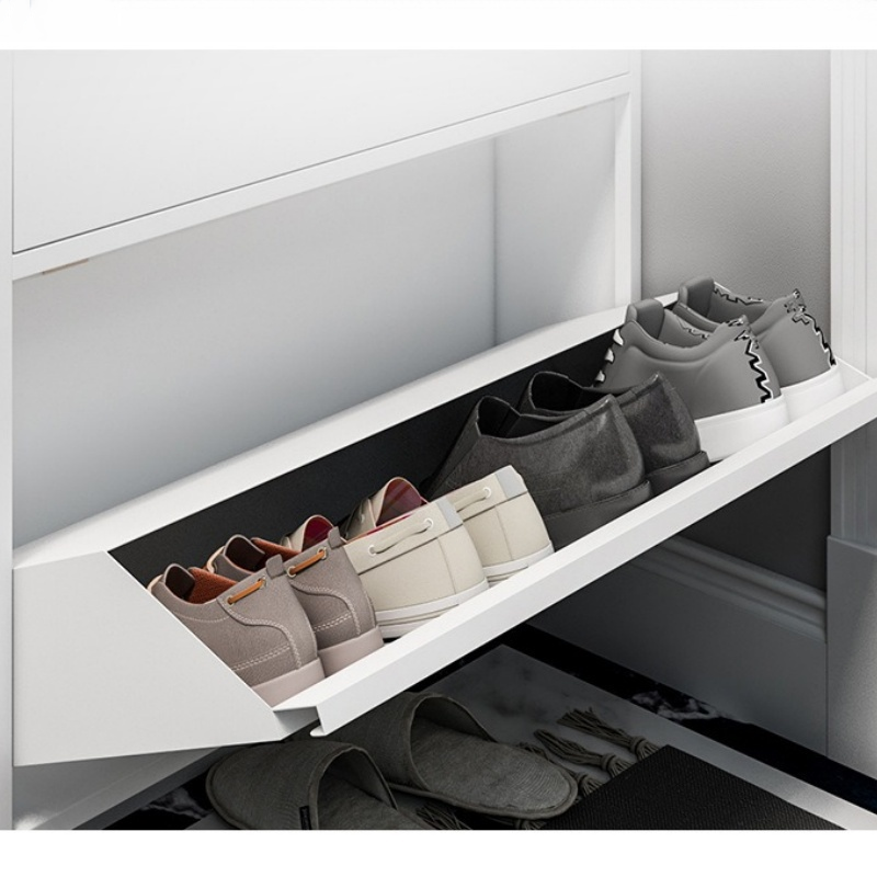 景福达翻斗鞋柜四层个高清大图