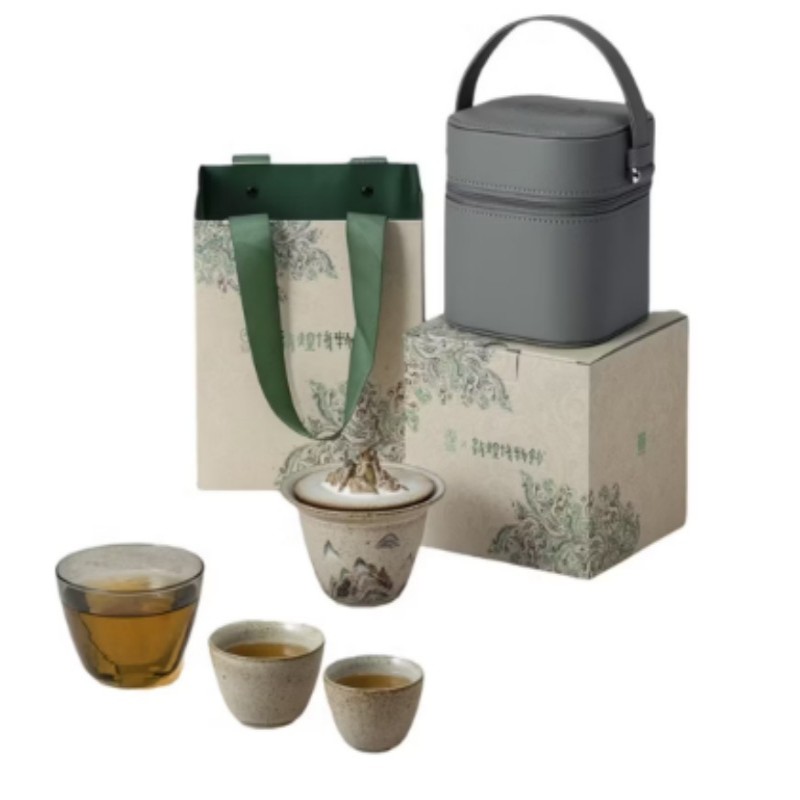 万仟堂EDENUS陶瓷茶具套装家用功夫茶具茶盘茶海整套简约中式茶艺礼盒装