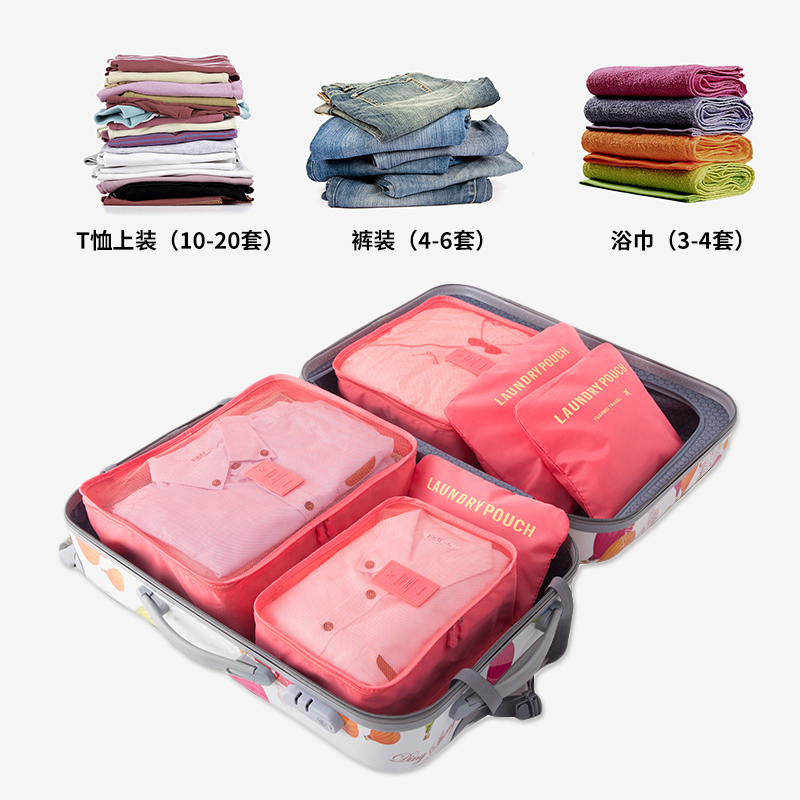 旅行收纳袋衣服衣物内衣鞋子分装袋行李箱整理包袋旅李收纳袋