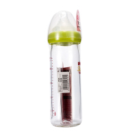 贝亲母乳实感 耐热玻璃奶瓶 淡绿色 240ml