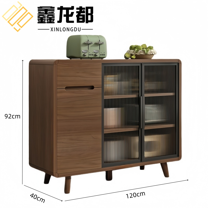鑫龙都餐边柜实木 餐边柜120cm台 40cm宽