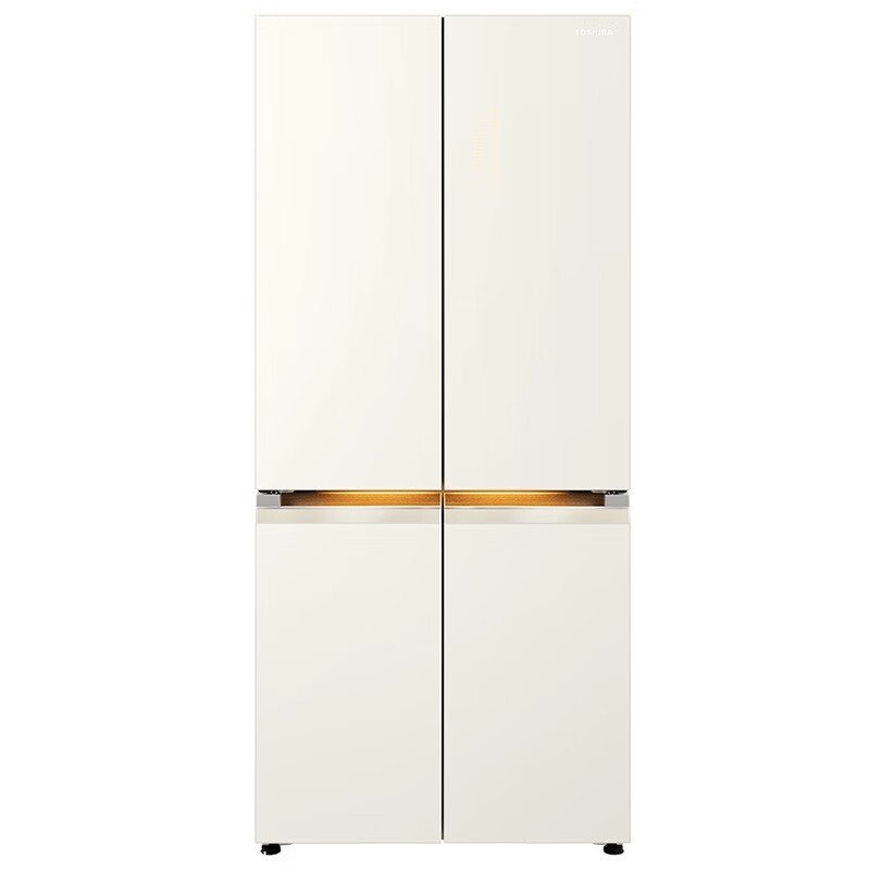 东芝 GR-RF687WI-PG1B6 651升十字四门高容全嵌雾化保鲜除菌急速制冰节能家用冰箱木槿杏