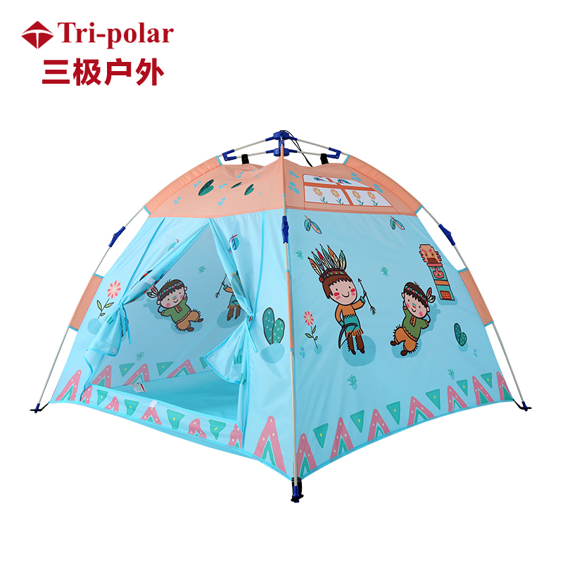 三极户外(Tripolar) TP2342 儿童帐篷全自动室内户外公园野餐两用男孩女孩玩具屋儿童游戏屋