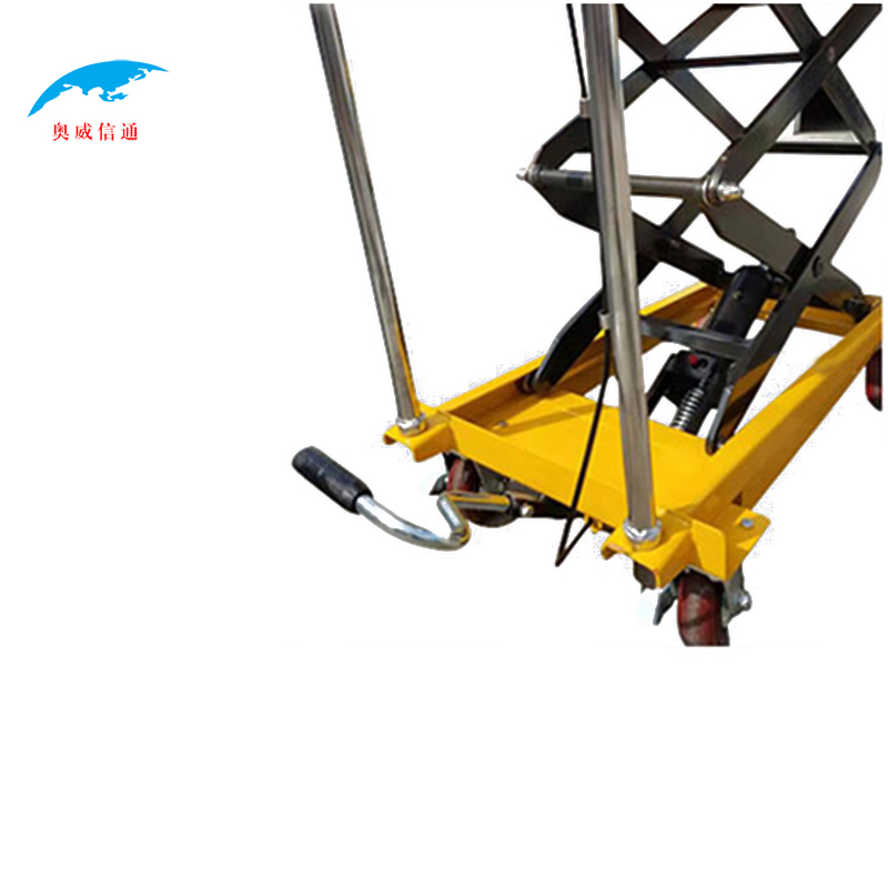 奥威信通 小推车手动液压升降平台 台高清大图