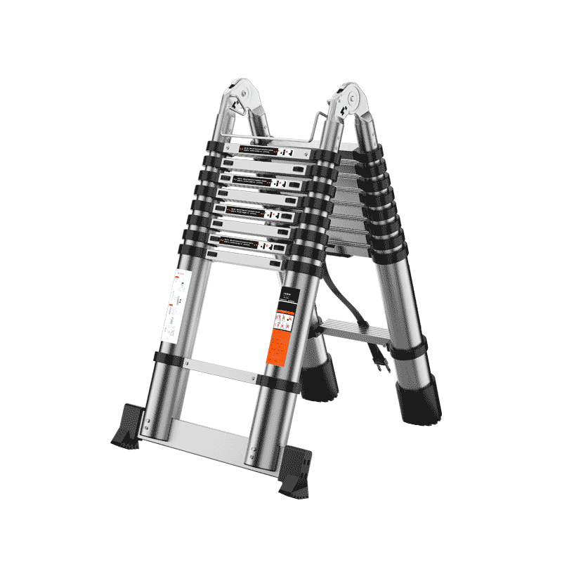 家用便携铝合金加厚折叠双梯阁楼伸缩梯子多功能伸缩梯