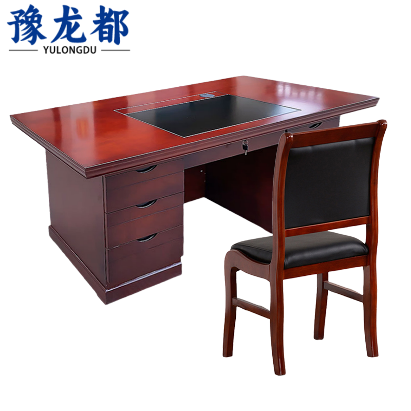 豫龙都职员桌1.2米+1椅套