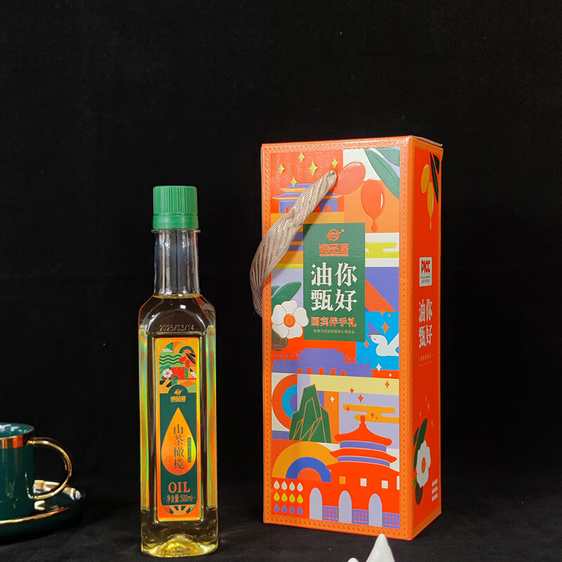 谛品居调和油500ml山茶橄榄食用植物油配料丰富高清大图