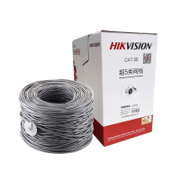 海康威视(HIKVISION)超五类网线原装工程级无氧铜高速网络非屏蔽双绞监控专用305米/箱DS-1LN5E-S/E