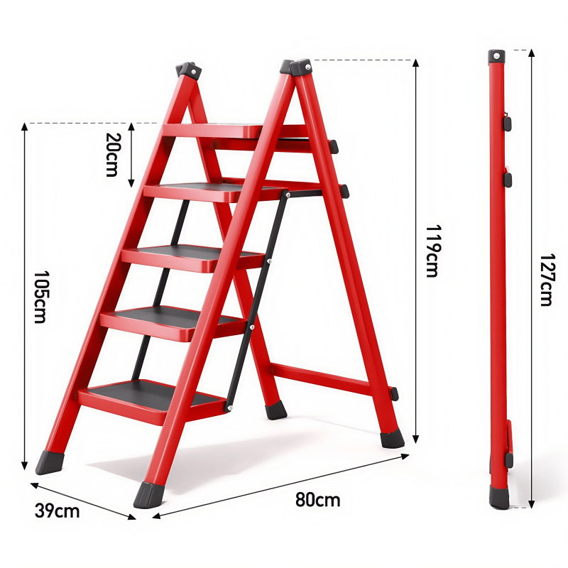 鑫木樽梯子119cm个高清大图