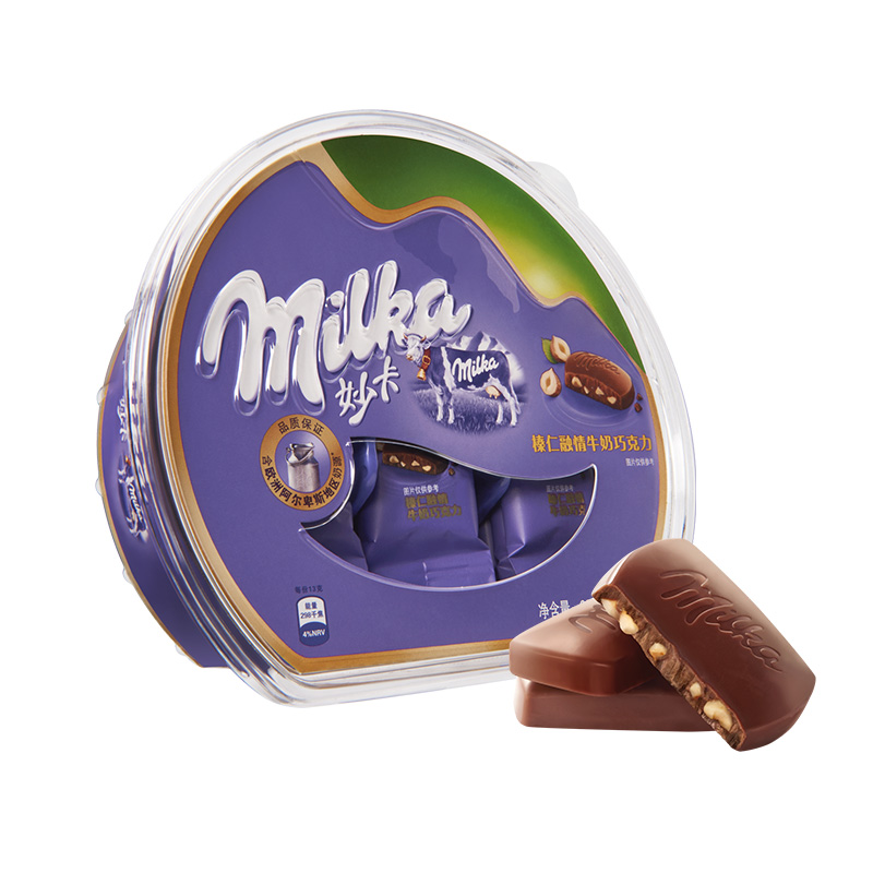 妙卡榛仁融情牛奶巧克力碗装234g