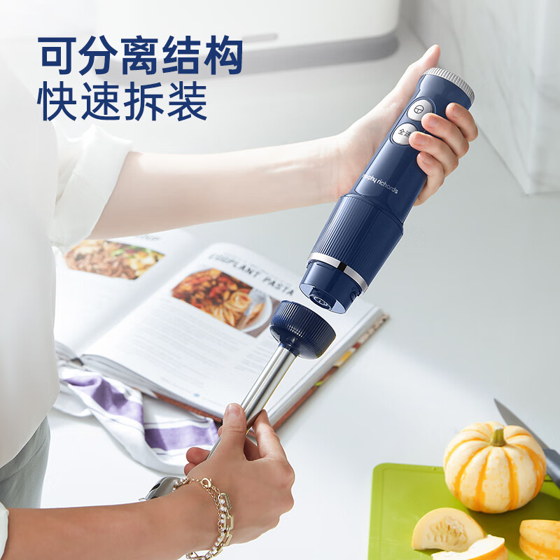 摩飞电器(Morphyrichards) 料理棒多功能家用婴儿辅食机搅拌机手持料理机小家电搅拌棒粉碎机 MR6007高清大图