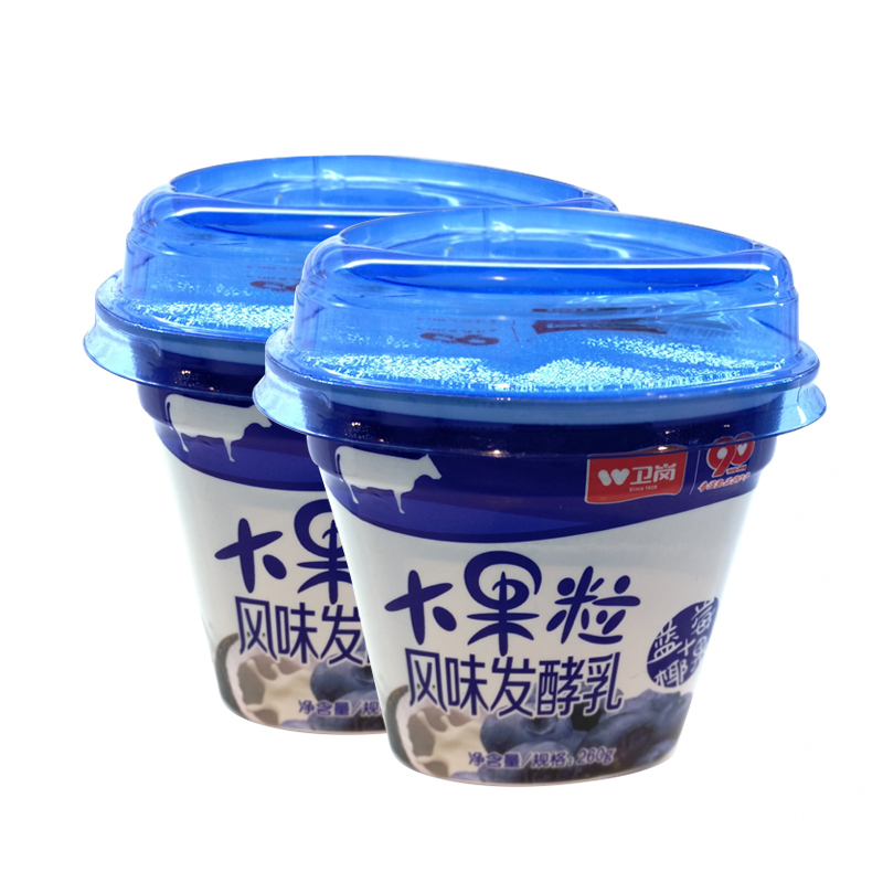 卫岗 大果粒酸牛奶 蓝莓椰果口味 260g高清大图