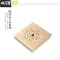 三维工匠家用陶瓷干泡茶盘零配件茶台竹制面板壶垫杯垫茶盘陶瓷面板隔热垫 18cm陶瓷四方面板