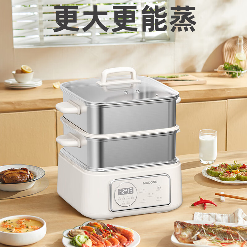 摩动(modong)家用多功能分体式电蒸锅12.5L MD-LYZG575高清大图