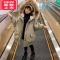 可莉允女童2022新款加厚潮服冬季羽绒棉连帽加绒内胆保暖儿童大口袋棉衣棉服