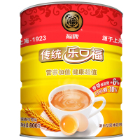 福牌 乐口福 老上海传统麦乳精 浓香可可味蛋白型固体饮料 罐装800g
