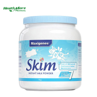 Maxigenes美可卓蓝胖子蓝妹子脱脂奶粉1kg/罐装 中老年青少年学生孕妇速溶高钙成人奶粉 营养冲饮易泡进口牛奶粉