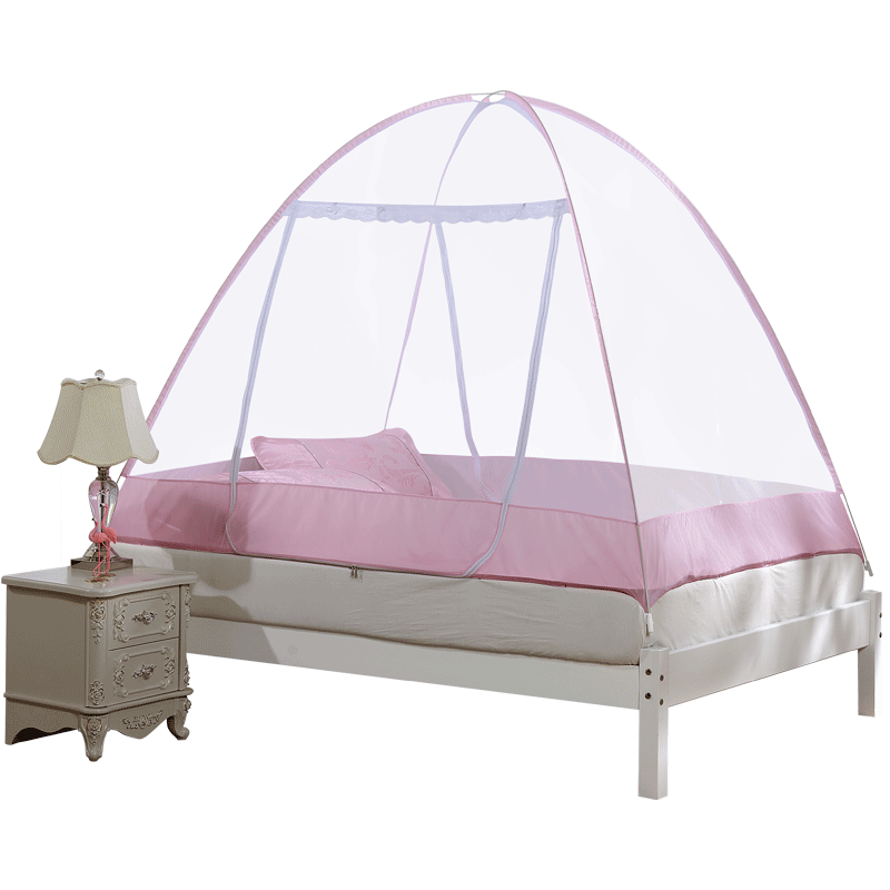 富安娜(FUANNA)家纺馨而乐蒙古包蚊帐1.8m床1.5双人家用加密加厚单人床品缤纷夏日高清大图