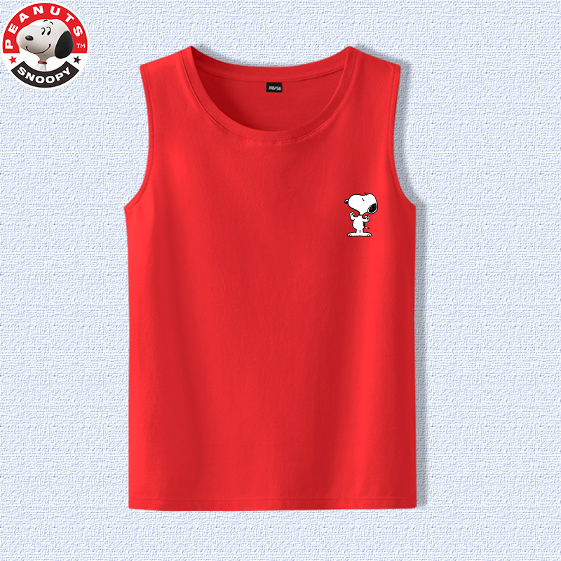 史努比(SNOOPY)儿童夏季跨栏背心男女童卡通印花背心TBX1