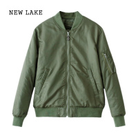 NEW LAKE/U家男女情侣休闲军旅式立领飞行员夹克棒球服夹棉外套