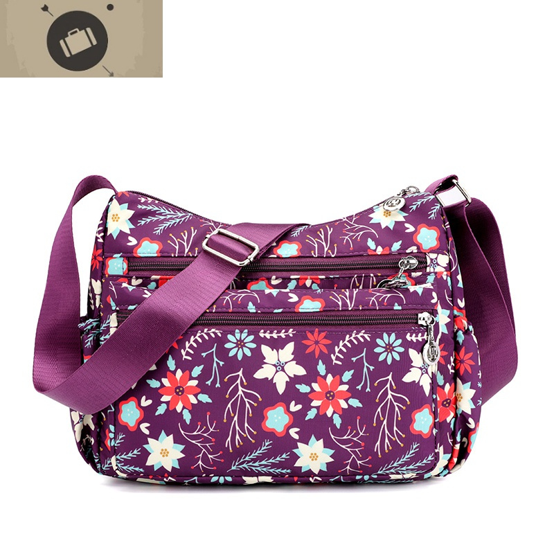 斜挎包女2019新款妈妈包小休闲防水尼龙旅游单肩包包艾狄伊娃女斜挎包