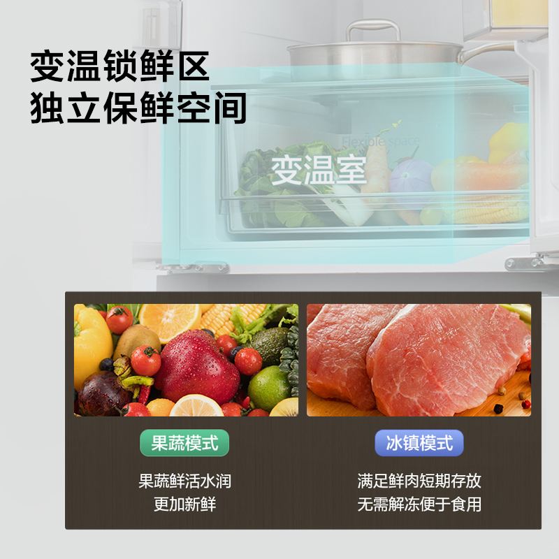 松下(Panasonic)400升法式对开门多门冰箱 四门冰箱 风冷无霜 银离子装置 四门精储 NR-ED40WPA-S