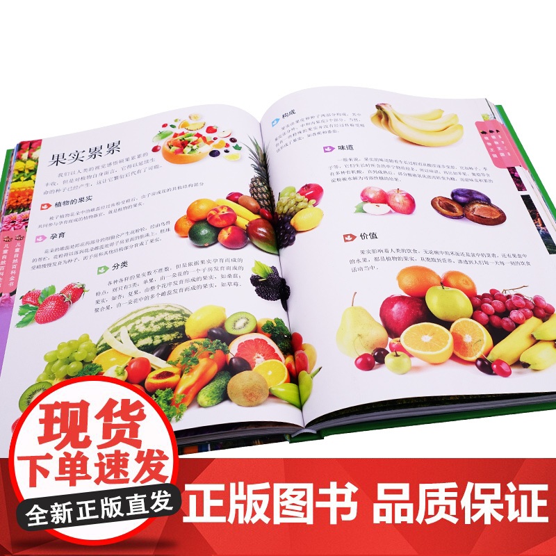 儿童自然百科全书少儿童趣味科普绘本自然图鉴百科全书幼儿动植物科学知识书籍6-9-14岁中小学生自然课外阅读图书高清大图