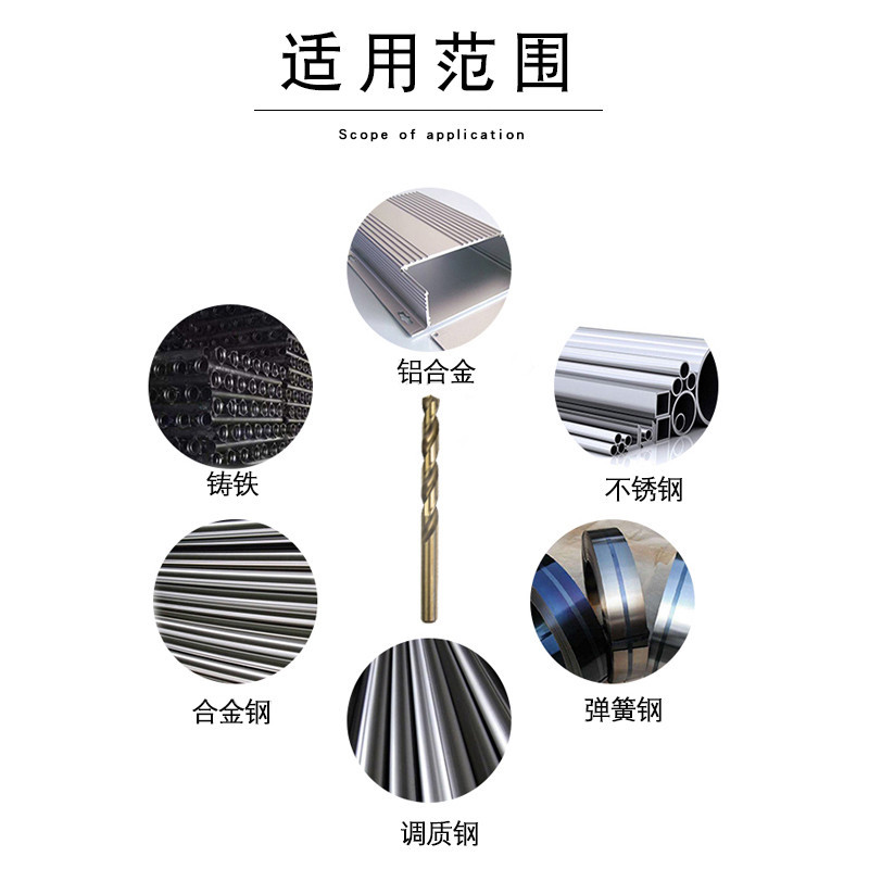 钻头套装麻花钻头家用金属打孔木工不锈钢手电钻转头多功能1-10mm