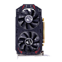 七彩虹Colorful)灵动鲨GTX1050Ti 4G显存GDDR5 双风扇DVI+HDMI+DP 家用办公 电竞游戏显卡 N卡 80mm大风量风扇