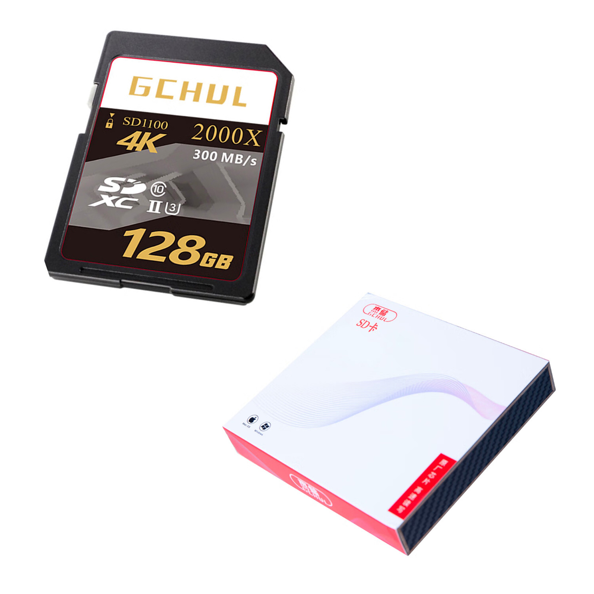 杰储(GCHUL) SD1100 128G SD卡 存储卡 (计价单位:张) 灰色高清大图