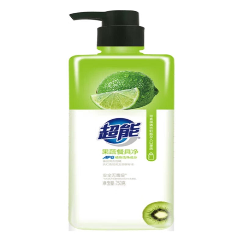 超能 果蔬餐具净 750g*2瓶(颜色随机)