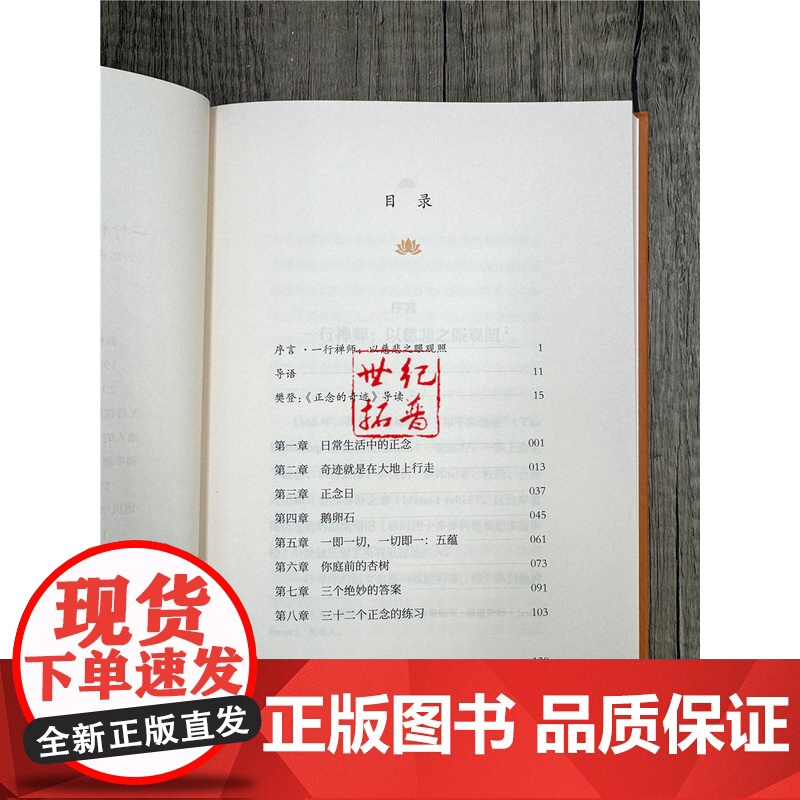 [樊登]2024新版 正念的奇迹 一行禅师 是现代的佛教禅宗诗人 人生哲学心理学舍得放下 湖南文艺出版社高清大图